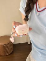 Funda De Pastel De Cereza Rosa Con Cuadros Para AirPods 1 2 3 Y AirPods pro 2 Estilo Moderno Y Elegante Protección Para Auriculares - details 2