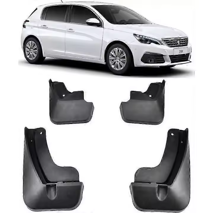 2025 New 4x Mud Flaps For Peugeot 308 Mk2 T9 2014-2021 5dr Hatch Splash Guards Front Rear - 1