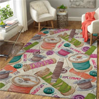 Carpetas 3D Impresión Máquina Antideslizante Alfombra Grande Decoración De Hogar Estilo Moderno Polyester Rectangular Persa - details 4