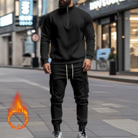 Conjunto Deportivo Casual Para Hombres Verano Otoño Invierno Con Cierre De Cremallera Y Veludo Tejido De Poliéster Talla S a XXXL - details 33