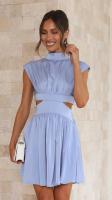 Vestido Largo Maxi De Verano Para Mujer Estilo Casual Elegante Sin Mangas Sin Espalda Color Sólido Personalizado - details 28