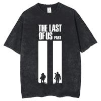Camiseta De Algodón Harajuku Punk Para Hombre Con Patrón De the Last of Us Estampado Retro Cuello Redondo Manga Corta Lavada - details 4