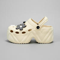 Sandalias De Tacón Alto Estampado De Oso Floral Nueva Moda X8809 Para Mujer Cuero Sintético Imitación Plataforma Casual - details 12