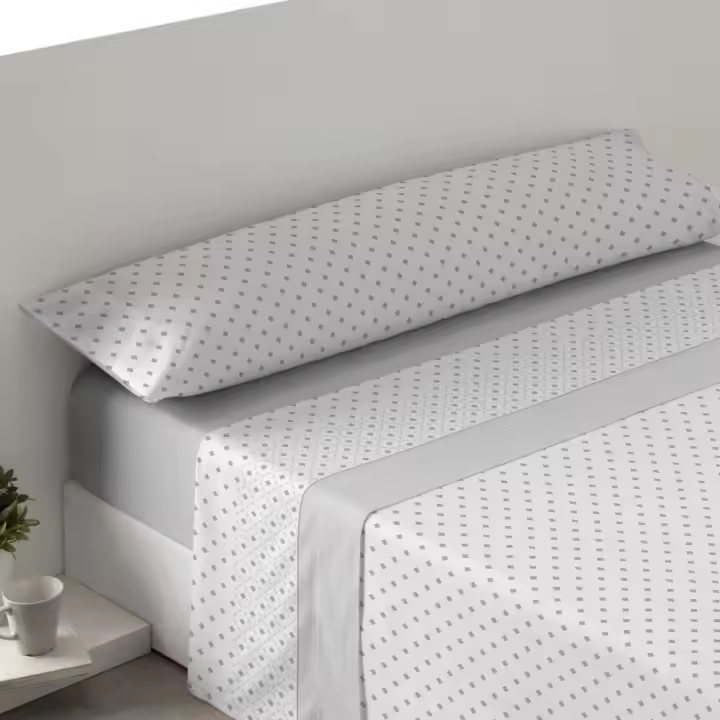 KYTZIAS - Juego de Sábanas Verano Tacto Extrasuave. Juego de cama 3 Piezas Microfibra. Sábanas de Verano de colores. Ropa de cama lisa y suave. Estampados modernos para cama de 90, 105, 135 y 150 cm. - 1