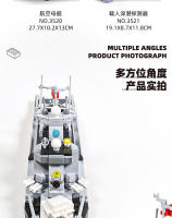 Juguete De Construcción DIY MOC3518-21 Barco Portaaviones Militar Misil Destruidor Submarino Bloques Pequeños Para Niños Modelo De Bloques Compatible Con Lego ABS Sin Batería - details 3