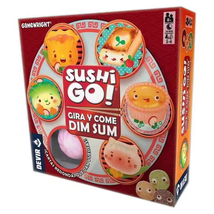 Juego De Estrategia Y Habilidad Para Niños De 8 + Años Devir Juego Sushi Go! Gira Y Come Dim Sum - 1