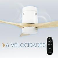 LEDME Ventilador de Techo Led Energy 58W Blanco con Mando a Distancia, Motor DC 40W+Luz Led 18W, 6 Velocidades, Función Verano-invierno, Temporizador - details 2