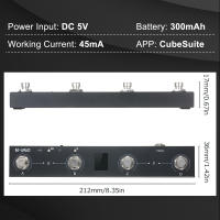 Controlador MIDI De Chocolate M-VAVE Con Pedal Y 4 Botones BT Recargable Transmisión Inalámbrica Sistema APP Control - details 12