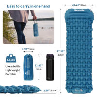 Manta De Dormir Naturehike Para Camping Ultraligera Plegable Con Presión De Pie Matrícula Portátil Impermeable Para Exterior Playa 1.8 R-value - details 3