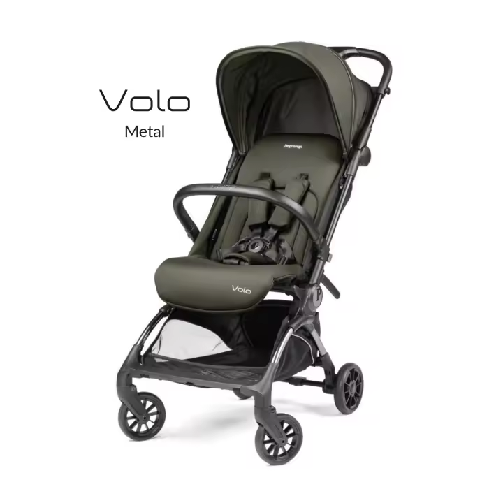 Silla de Paseo Volo Peg Perego - Ultraligera y Compacta - 5,4kg - Desde el Nacimiento hasta 22kg - Viaja con Comodidad y Estilo - Sistema de Viaje para Bebés - 1