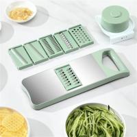 Cortador De Verduras Multifuncional En Acero Inoxidable Herramienta De Cocina Para Patatas Y Pepinos Ecológica Y Resistente - details 5