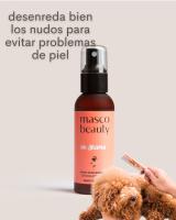 Spray Desenredante de Nudos para Perros | 100% eficaz para eliminar los nudos del pelo de tu perro y mantenerlo libre de enredos | Envase de 100 ml | Con 95% de ingredientes naturales como aceite de jojoba, colágeno y acondicionadores | Masco Beauty - details 3
