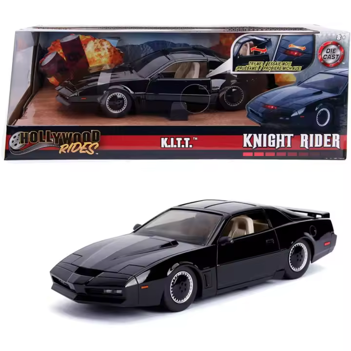 Coche de metal Fantástico Kitt  Con Luz Escala 1:24 30X15X11 Cm (Smoby 253255000) - 1