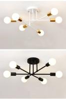 Lámpara Colgante Minimalista Nórdica LED Para Habitaciones Y Salones En Negro Y Oro Decoración De Iluminación De Alta Calidad - details 10
