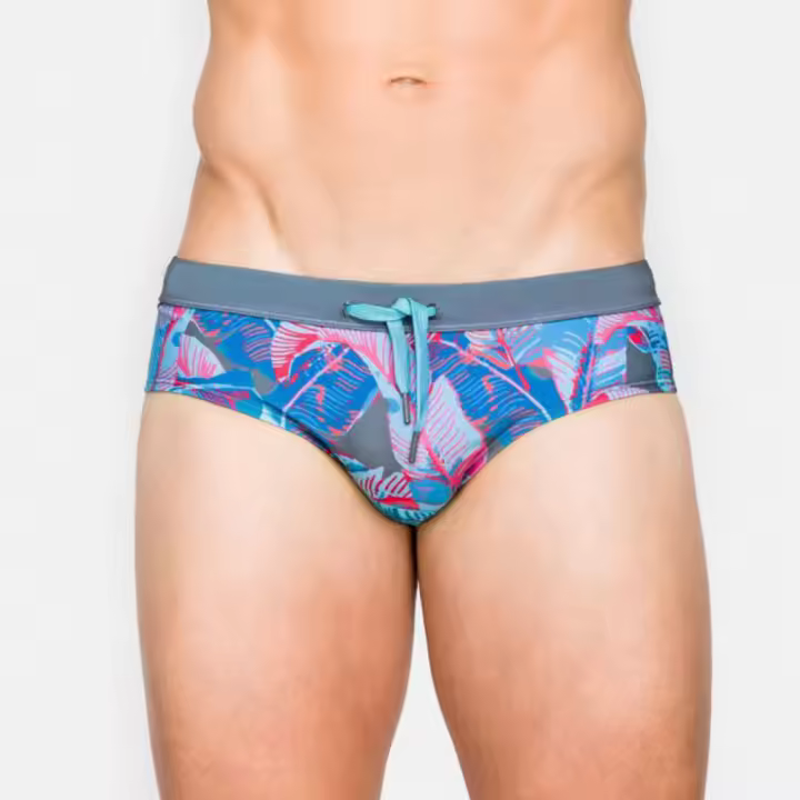 UXH Ropa De Baño Para Hombres Briefs De Natación Con Push-up Cintura Baja Estilo De Verano Traje De Baño Corto Sexy Para Surf - 1