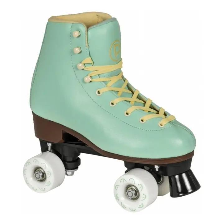 Patines Quad Playlife Sunset de Cuero Sintético con Guía Compuesta Liviana - 1