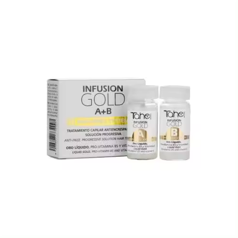 Tahe Tratamiento capilar anti encrespamiento Infusion A+B Gold 2x10ml - 1