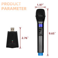 Micrófono Inalámbrico Depusheng W4 Con Eco Treble Bajo Y Bluetooth 98 FT Rango UHF Sistema De Micrófono Portátil Dinámico Para Escenario - details 12