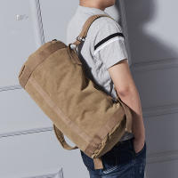 Mochila Grande Para Hombre De Algodón Impermeable Con Gran Capacidad De Viaje Mochila De Escalada Montañera Con Manijas Suaves Y Múltiples Bolsillos - details 15