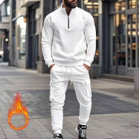 Conjunto Deportivo Casual Para Hombres Verano Otoño Invierno Con Cierre De Cremallera Y Veludo Tejido De Poliéster Talla S a XXXL - details 19
