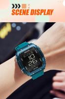 Reloj Deportivo SMAEL Para Mujer Con Correa De Silicona Impermeable Y Pantalla LED Digital Resistente Al Choque Y Con Luz Trasera - details 12