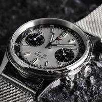 Reloj De Pulsera Deportivo Para Hombre AETEEY 1963 Pilot Quartz Cronógrafo Retro 42mm Resistente Al Agua Con Correa De Cuero Estilo Casual - details 0