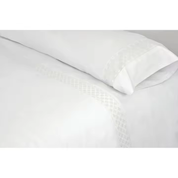 Pierre Cardin - Juego de funda nórdica Pierre Cardin ELISA Blanco Cama de 150 2 Piezas 3 Piezas - 1