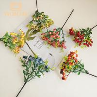 Decoración De Mesa Para Hogar Y Boda Flores Artificiales De Bayas Y Frutas Falsas Para Navidad Y Decoración De Fiestas - details 5