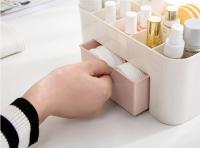 Organizador De Maquillaje Caja De Almacenamiento Con Cajón Estuche Para Palitos De Cotonete Y Labial Organizador De Pinceles Contenedor Acrílico De Plástico - details 4