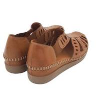 48 Horas Sandalias de piel beige  suave, tipo pescador, cierre de elásticos, planta acolchada, suela ligera y resistente - details 2