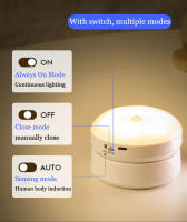 Luz Nocturna LED Con Sensor De Movimiento Cargable Por USB Para Dormitorio Control De Sonido/Luz Para Pasillo Baño Hogar - details 1
