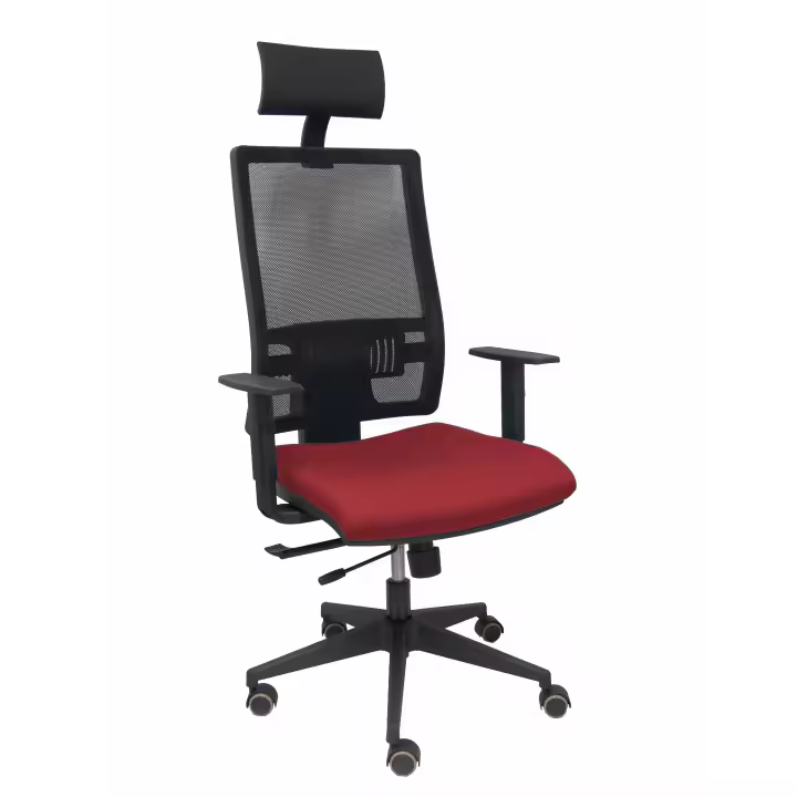 Piqueras Y Crespo Silla de Oficina Ergonómica con Brazos Regulables y Cabecero Fijo, Diseño Moderno y Apoyo Lumbar Regulable - 1