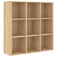 vidaXL Estantería madera de ingeniería 98x29x97,5 cm Blanco, Negro, Gris Mueble Almacenaje Estantería para Oficina, Estudio, Dormitorio Estantería/Librería/ mueble de Almacenamiento - details 0