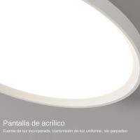 Lámpara De Techo Moderna LED Para Pasillo Baño Dormitorio Material ABS Y Acero Iluminación Diaria Fuente De Luz AC 220V 27CM 37CM Impermeable - details 9