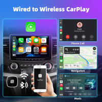 Adaptador De Coche Mini Tamaño 2 En 1 Wireless Carplay Y Android Auto Estilo Oculto Plug & Play Con Adaptador Tipo C - details 3