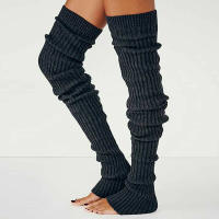 Medias Largas De Invierno Para Mujer Estilo Gótico Anime Lolita Cosplay Accesorios De Tejido Knitted Protección Calor Hasta La Rodilla - details 3