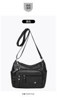 Bolso Bandolera De Cuero Suave Para Mujer 2024 Casual Con Múltiples Bolsillos Retro Bolso De Mano Para Damas Bolsos De Hombro - details 10