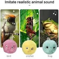 Bola De Juguete Interactiva Para Gatos Peluche Sonido Silbante Entrenamiento De Ejercicio Y Diversion Tiempo Para Mascotas - details 5