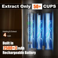 Cafetera Portátil Espresso con Calentamiento Rápido | USB-C | Máquina de Café Portátil Automática 3 en 1 muy fácil de usar | Ideal para Viajes, Oficina y Camping (PRO 80ML LED) - details 7