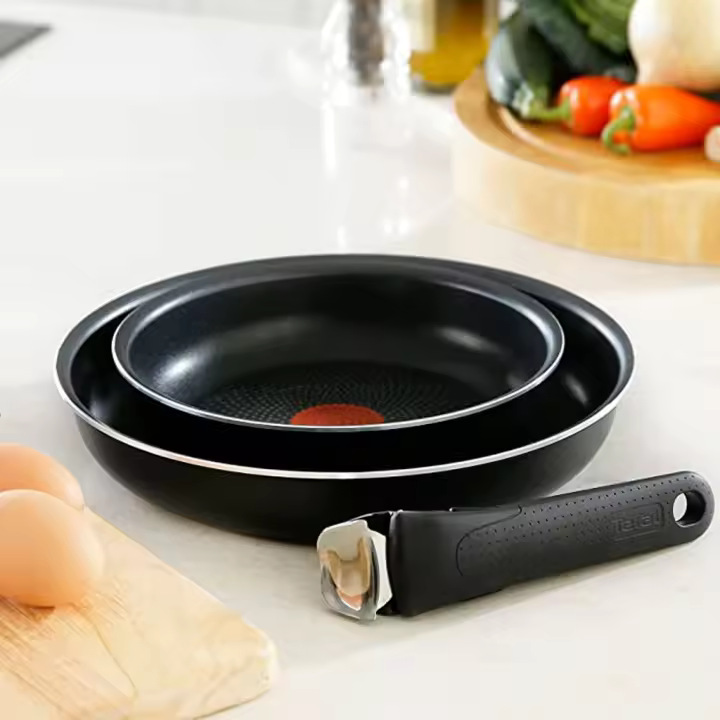 Lote de Sartenes Ingenio Unlimited de Tefal – 2 Piezas con Mango Desmontable, Tecnología Thermo-Signal y Revestimiento de Titanio, 22 cm y 26 cm - 1