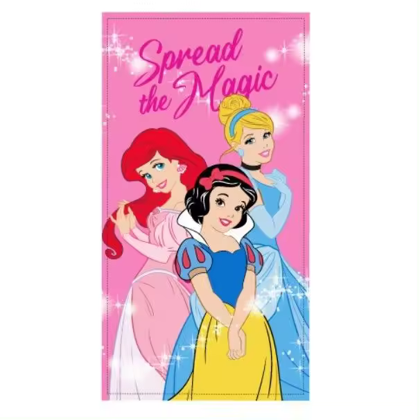 Toalla Princesas de Playa y Ducha, Licencia 100% Oficial, 70x140 cm, Sun City - Kiglam - 1