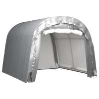 vidaXL Carpa de almacenamiento acero gris 300x300 cm - details 0
