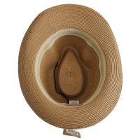 Kebedo Moda Sombrero Paja Marrón Fedora Gorro Unisex Estilo Panamá Retro Borsalino Enrollable y Ajustable Talla Adulto M/L - details 2