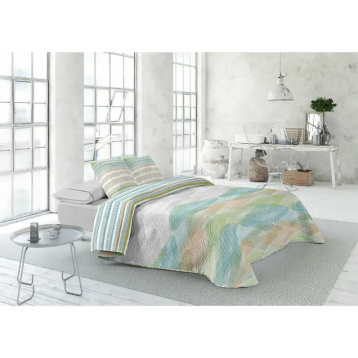 Pierre Cardin - Colcha Pierre Cardin LUGANO Verde Cama de 135 (3 Piezas) - 1