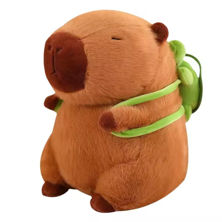 Muñeco De Peluche Capybara De 23cm Simulación Anime Peludo Juguete Muñeco De Peluche Suave Regalo De Navidad Y Acción Para Todas Las Edades - 1