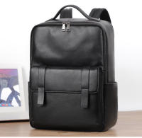 Mochila Para Hombre De Cuero Genuino Grande Capacidad Con Bolsillo Para Portátil De 15.6 Pulgadas Diseño Moda Múltiples Bolsillos Bolsa Escolar - details 2