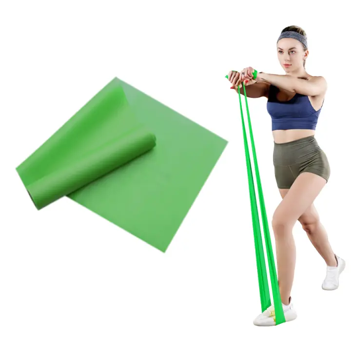 Banda De Resistencia Para Yoga Y Pilates Larga Para Entrenamiento Y Estiramiento De Piernas Y Glúteos Ejercicios Elásticos Para El Hogar De ZSOOQ - 1