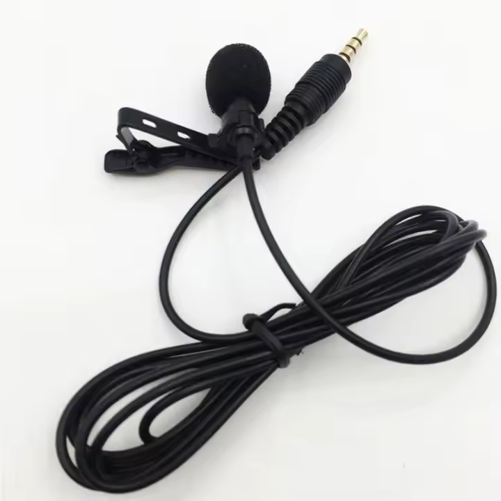 Micrófono Mini Lavalier 3.5mm Jack Para Lectura Y Audio Compatible Con Cámara Computadora Y Teléfono Accesorio Electrónico - 1