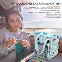 Bolsa organizadora, Bolsa de almacenamiento para bolas de Hilo, Bolsa de viaje para accesorios, 9,8x10x5,5pulgadas, Azul - details 0