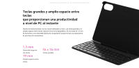 Redmi Pad Pro Keyboard, portalápices desmontables, Modo de espera ultralargo de 760 h, Combinación de teclas de acceso directo - details 2